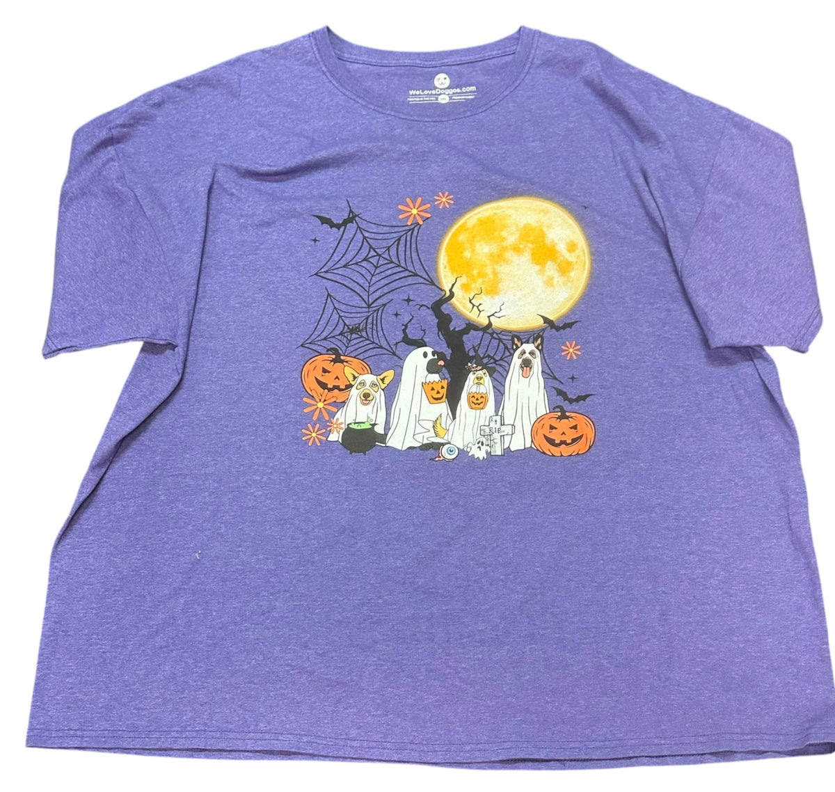 WE LOVE DOGGOS PURPLE HALLOWEEN TSHIRT 100 3X