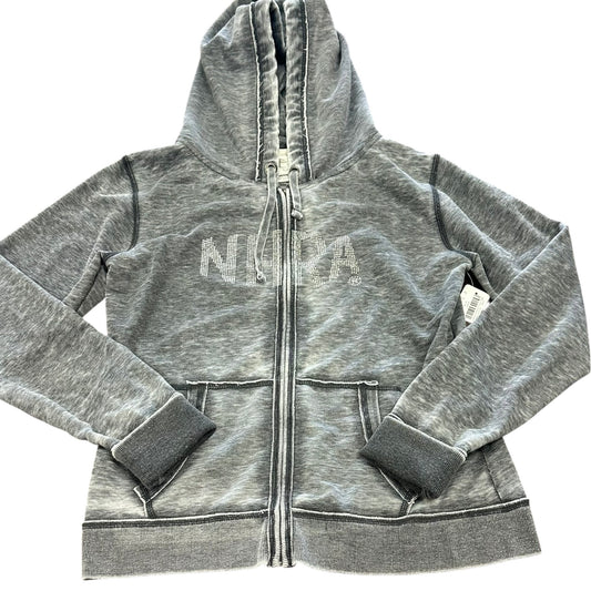 NHRA RHINESTONE FULL ZIP GRAY HOODIE JACKET LARGE