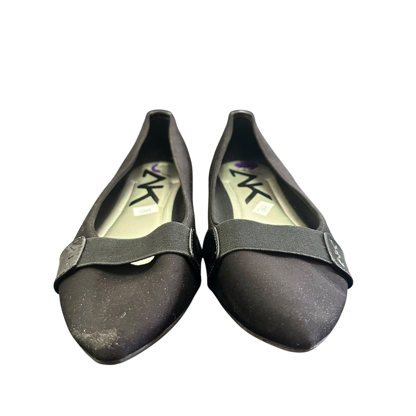 ANNE KLEIN AK SPORT BLACK FLATS 219 SZ 8.5