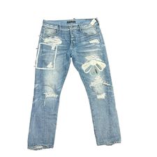 EIGHT FIELD OF FREEDOM DISTRESSED JEANS 38 SZ 27 $24.99