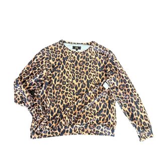 L&B ANIMAL PRINT TAN HOODIE - 2X -125