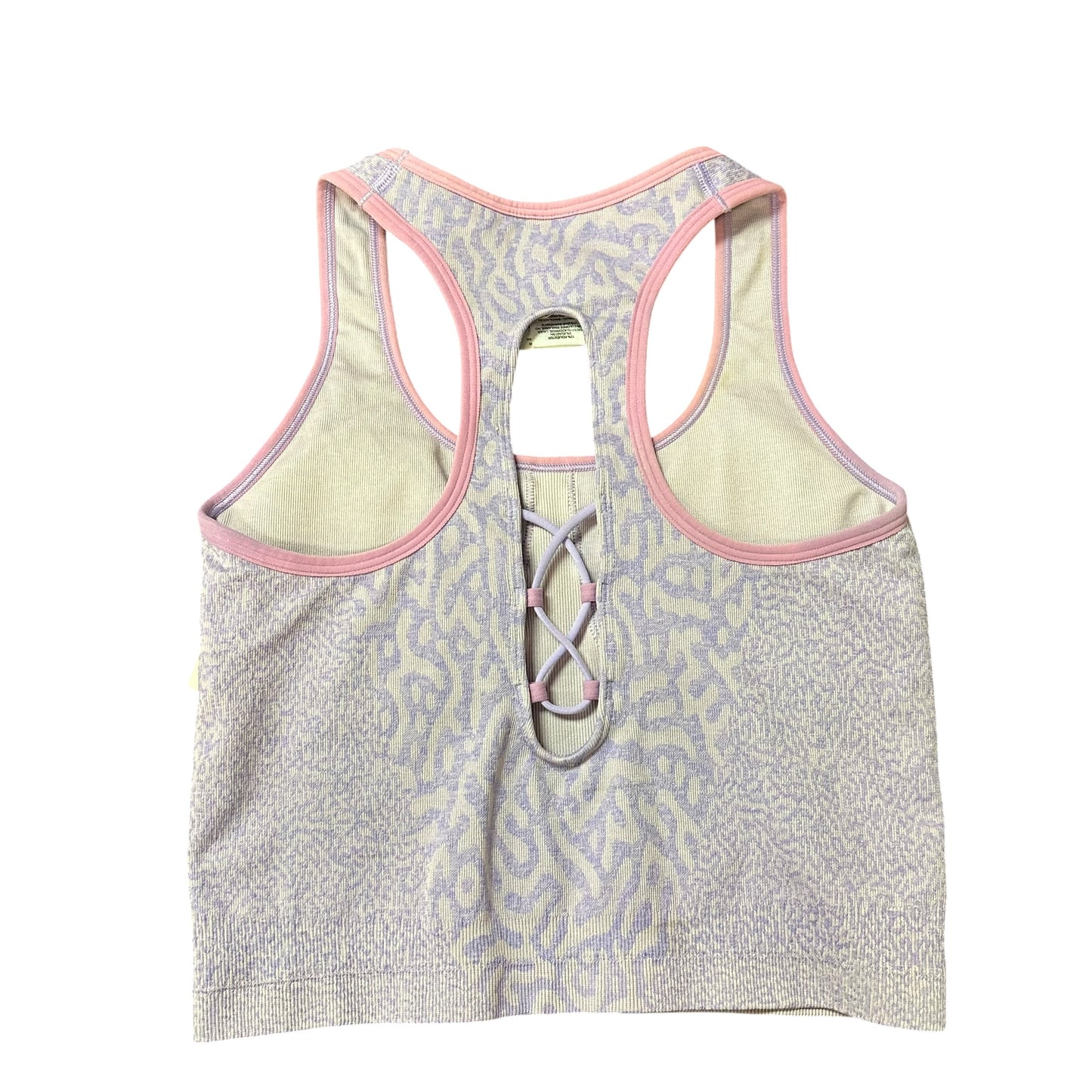 GYM SHARK LILAC ANIMAL PRINT CROP 251 MEDIUM