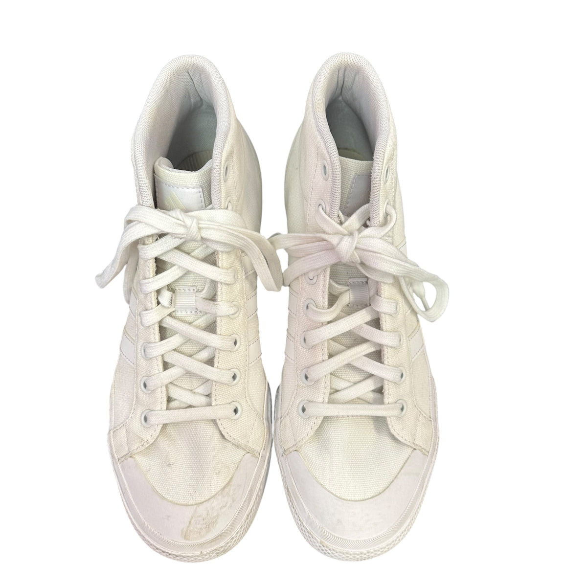 ADIDAS WOMENS BRAVADA 2.5 MID PLATFORM SNEAKERS 143 SZ 8.5