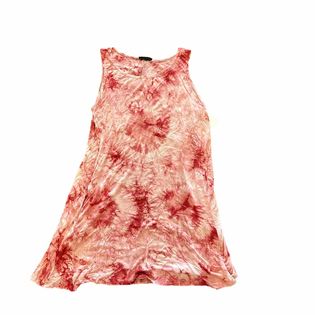 HEIMISH U.S.A. PINK TYE-DYE SLEEVELESS DRESS- 44 SMALL