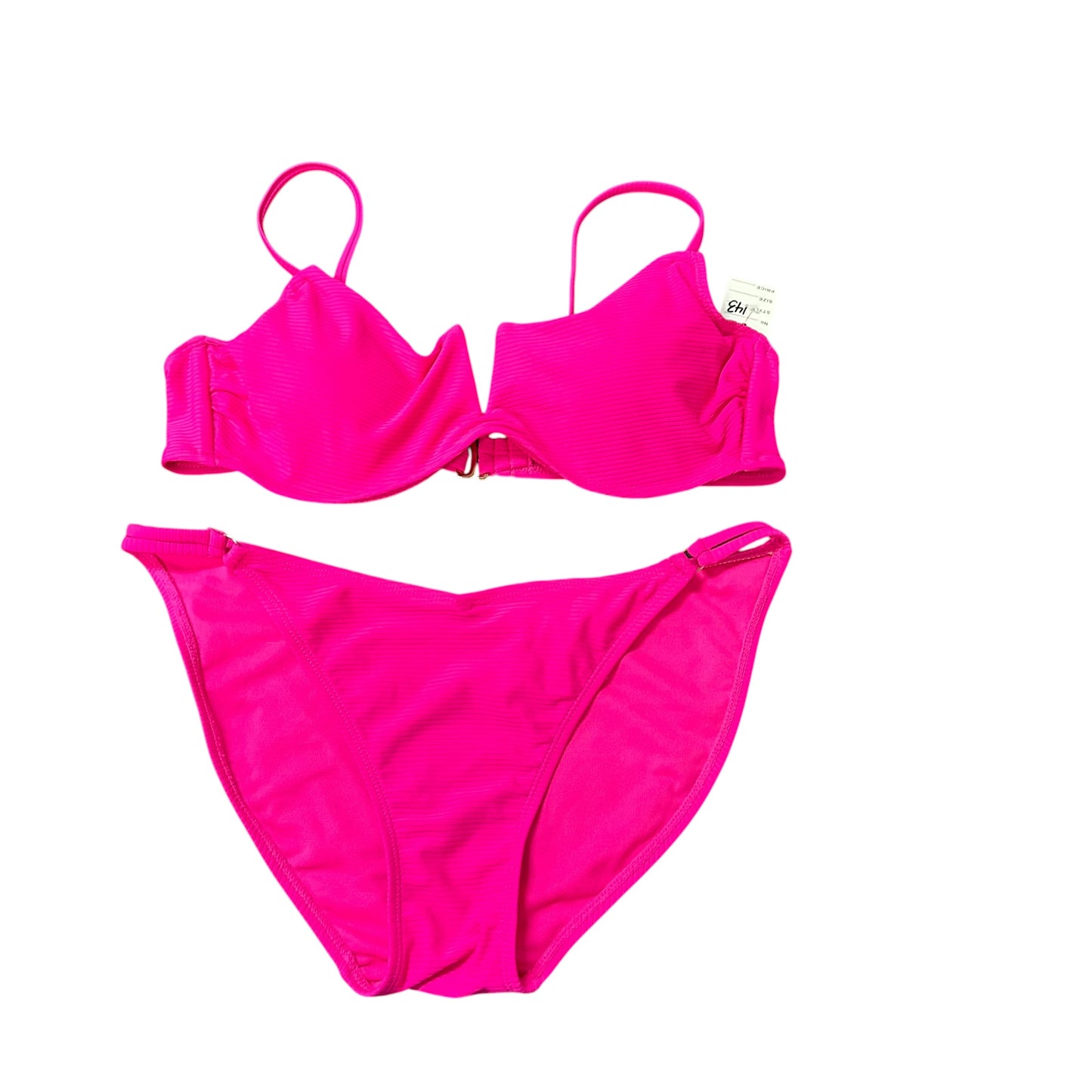 NOBO PINK 2 PC BIKINI SWIMSUIT 143 LARGE