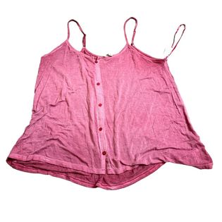 CLOUD CHASER PINK BUTTON FRONT TOP - 52 M/L