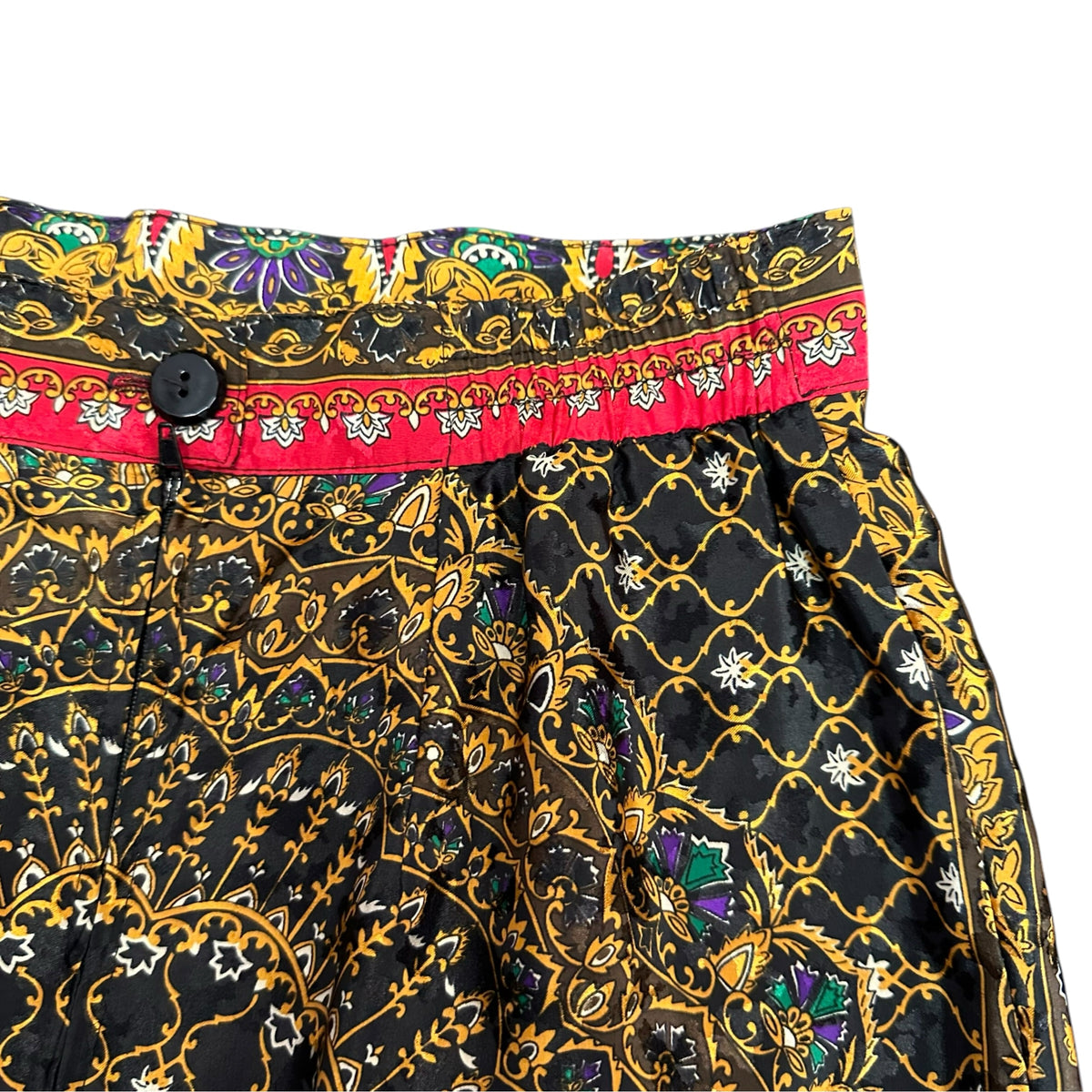 HOWARD WOLF VINTAGE SKIRT ORNATE GOLD MANDALA GEOMETRIC PRINT 289 SMALL