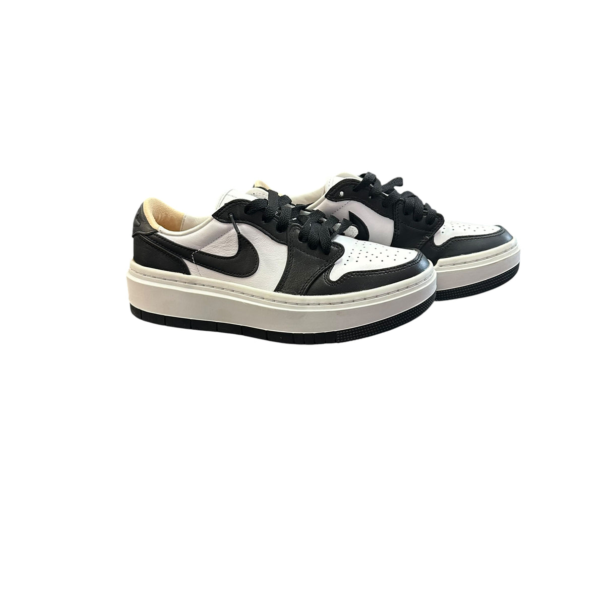 AIR JORDAN 1 ELEVATE LOW BLACK WHITE SNEAKERS 122 SZ 6