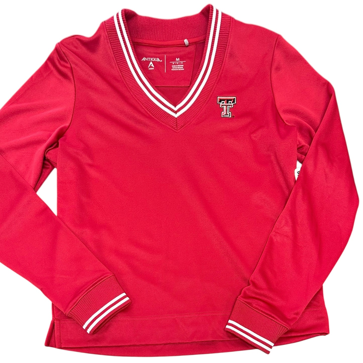 ANTIGUA TEXAS TECH RED LONG SLEEVE SHIRT 39 MEDIUM