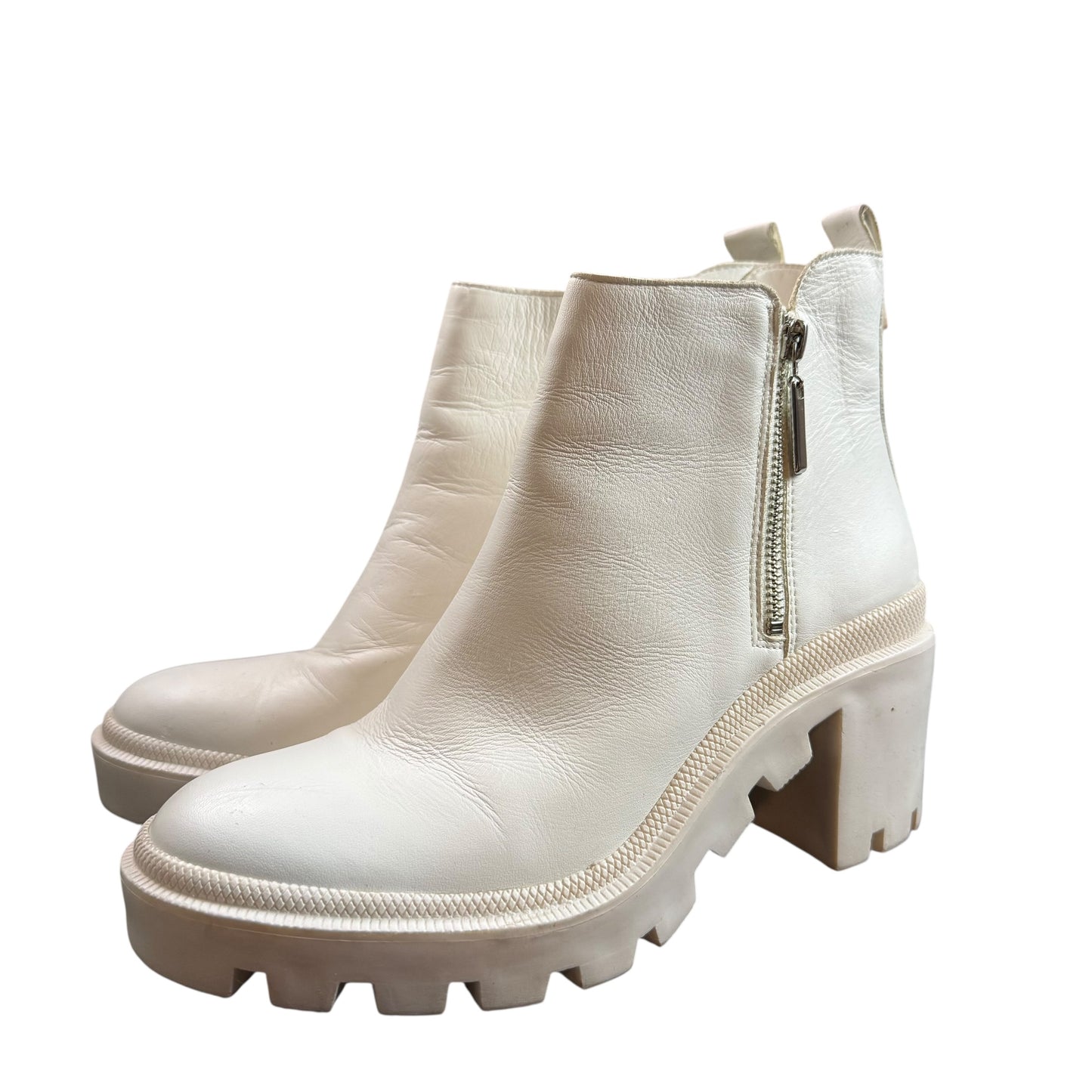 GIANNI BINI SOLUTION STYLE CHUNKY LUG SOLE BOOTIES 220 SZ 8.5