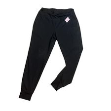 YOGALICIOUS BLACK ATHLETIC BOTTOMS MEDIUM