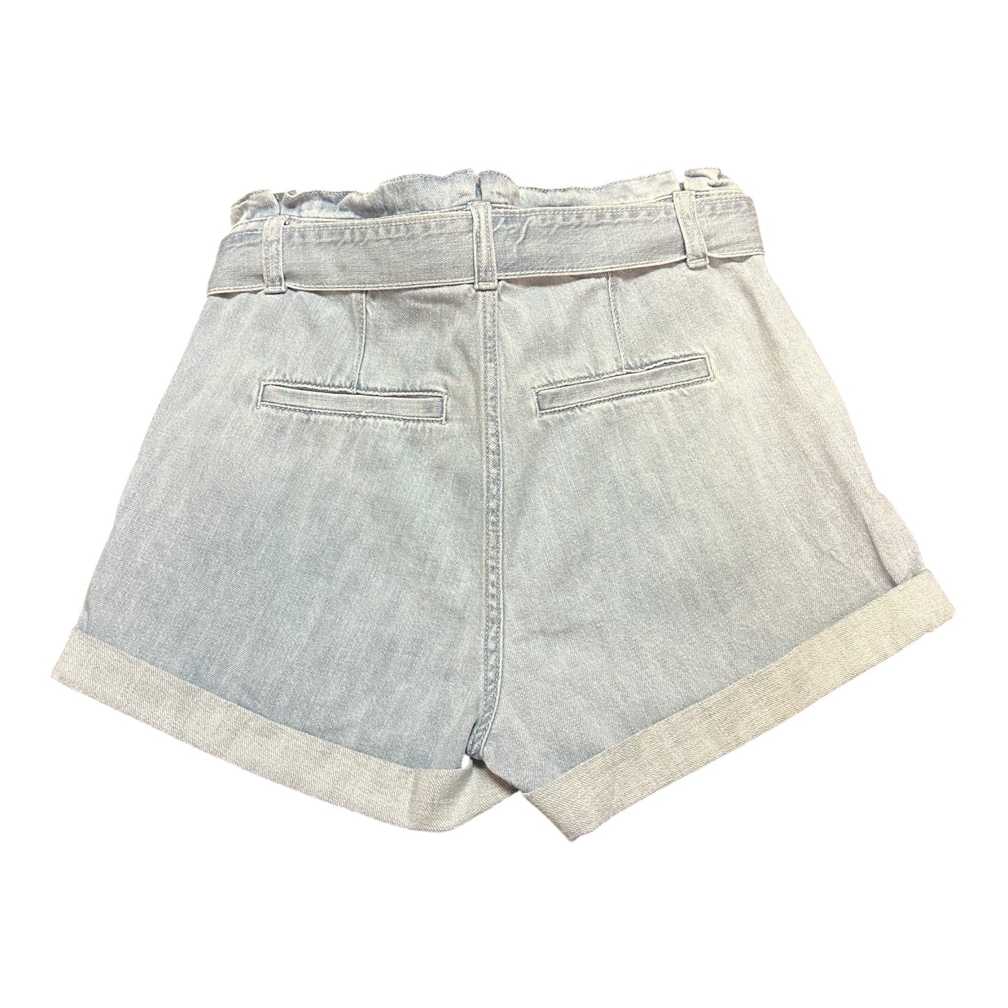 EXPRESS SHORTIE EXTREME HIGH RISE BLUE DENIM SHORTS NWT 264 SZ 6