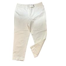 WHBM WHITE THE SLIM CROP SZ 8 - 112