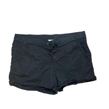 BOUTIQUE BLACK DRAWSTRING SHORTS 18W - 168