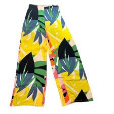 TC ELLIS VAN GOGH MULTI COLORED RAYON PANTS NWT $59.19 MEDIUM