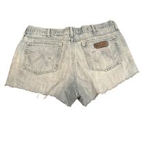 WRANGLER CUT OFF DENIM SHORTS SZ 36 (12/14) - 143