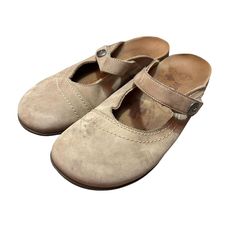 WEIL TAUPE CLOGS SZ 8