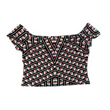 GIANNI BINI GEOMETRIC CROP TOP LARGE - 153