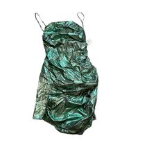 AMANDA UPRICHARD METALLIC GREEN DRESS MEDIUM (6/8)