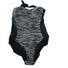 MERONA BLACK WHITE ONE PIECE LARGE