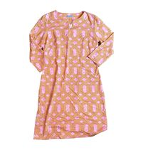 J MCLAUGHLIN PINK YELLOW DRESS MEDIUM (6/8)