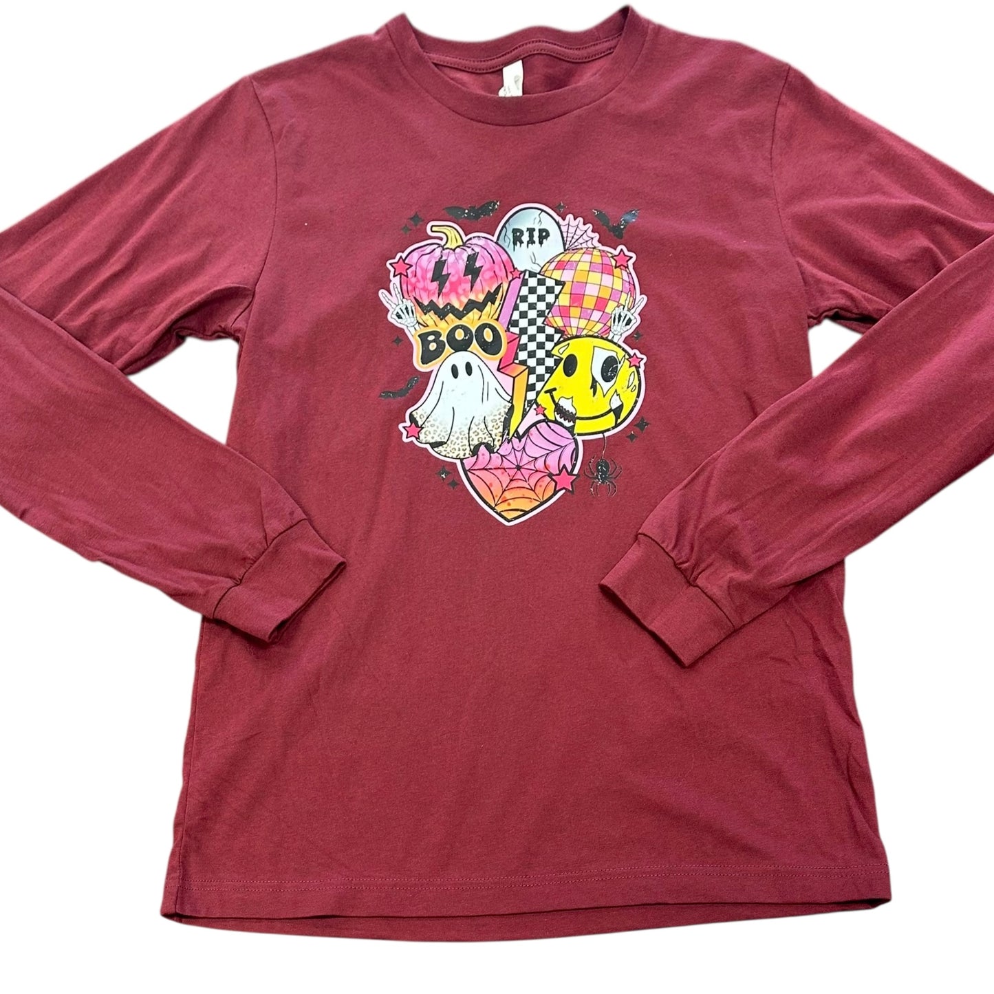 MAROON HALLOWEEN LONG SLEEVE TSHIRT 100 MEDIUM