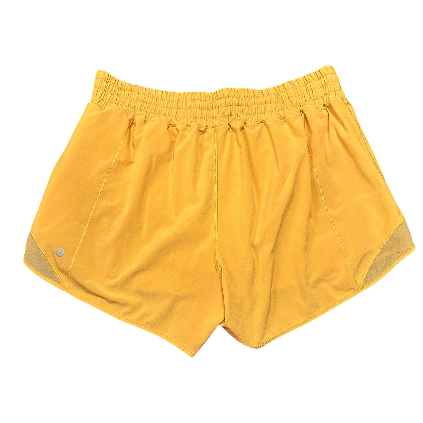 LULULEMON ORANGE ATHLETIC SHORTS 100 SZ 14