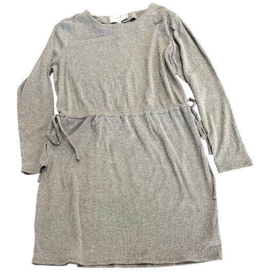 CHARLES HENRY GRAY RIBBED DRAWSTRING DRESS 62 XL