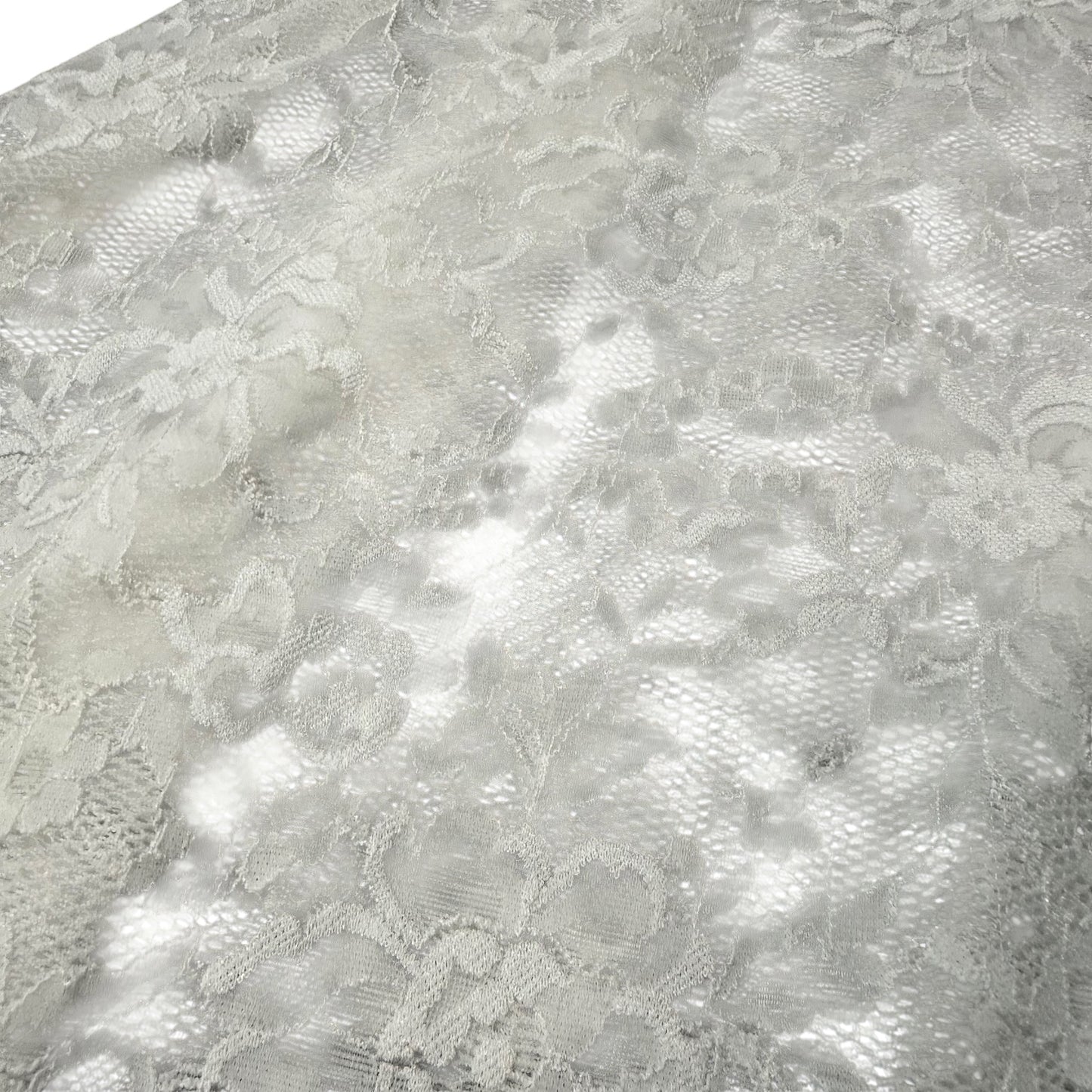 WHITE LACE ONE SHOULDER ASYMMETRICAL MAXI DRESS 52 MEDIUM