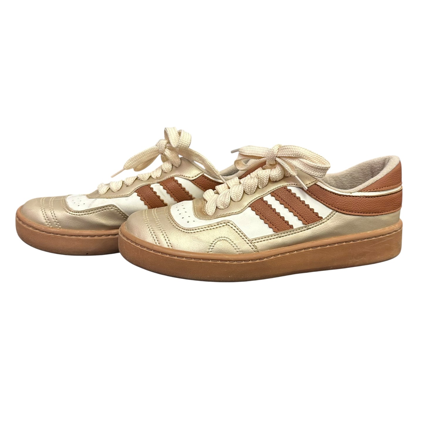 MKS BEIGE BROWN SNEAKERS 14 SZ 7