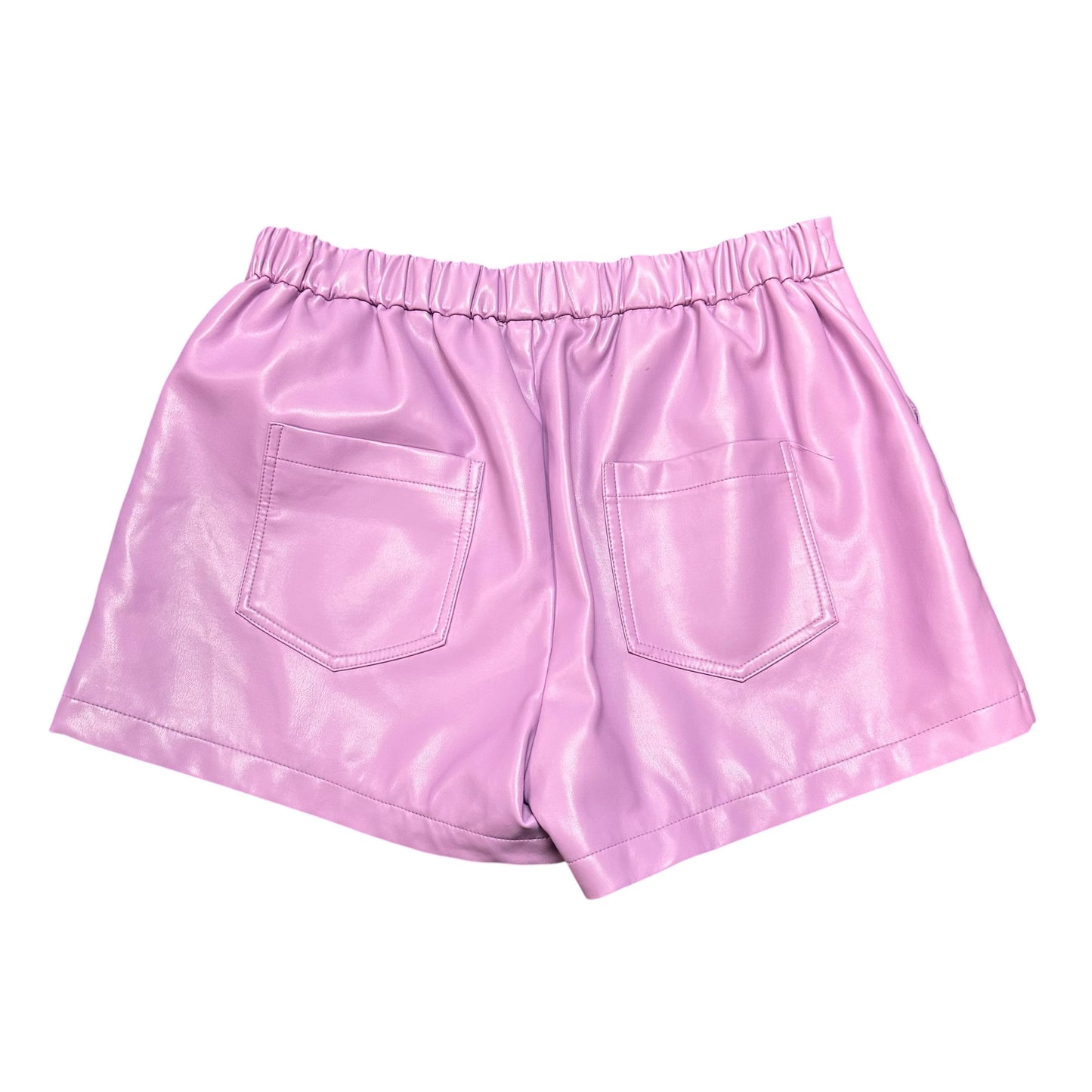 BUDDY LOVE FAUX LEATHER HIGH WAISTED SHORTS 288 LARGE
