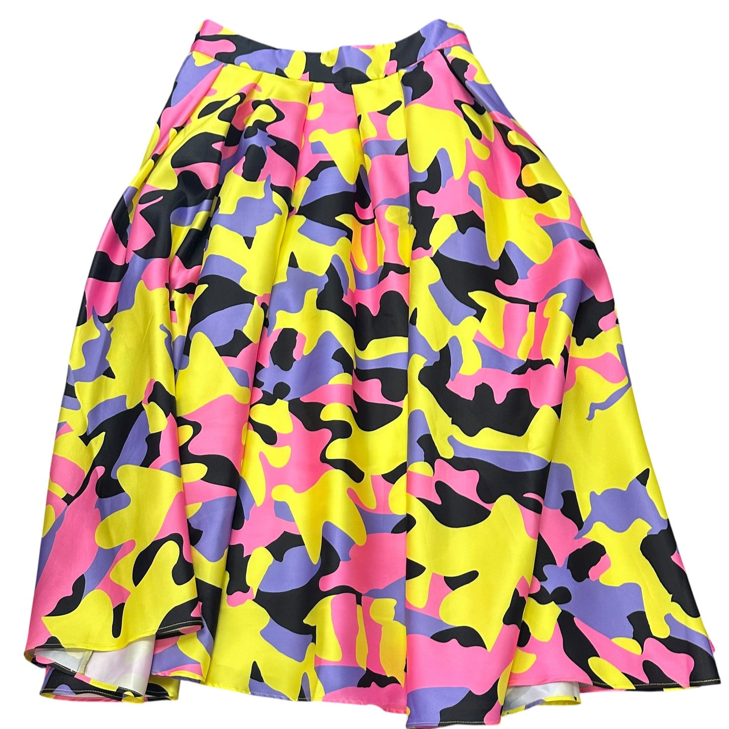 STUDIO EY CAMOUFLAGE FULL MIDI SKIRT 216 LARGE