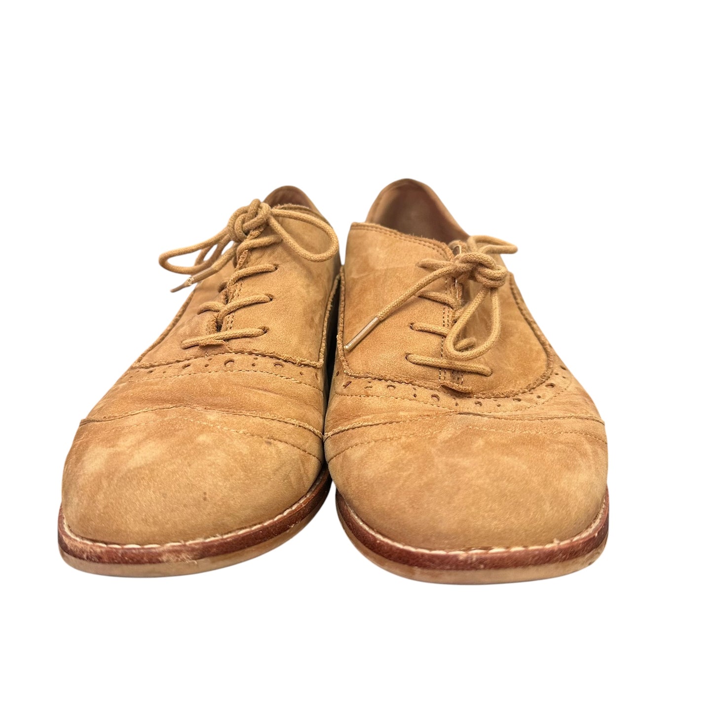 ALDO BROGUE LACE UP SHOES CAMEL BROWN 263 SZ 8