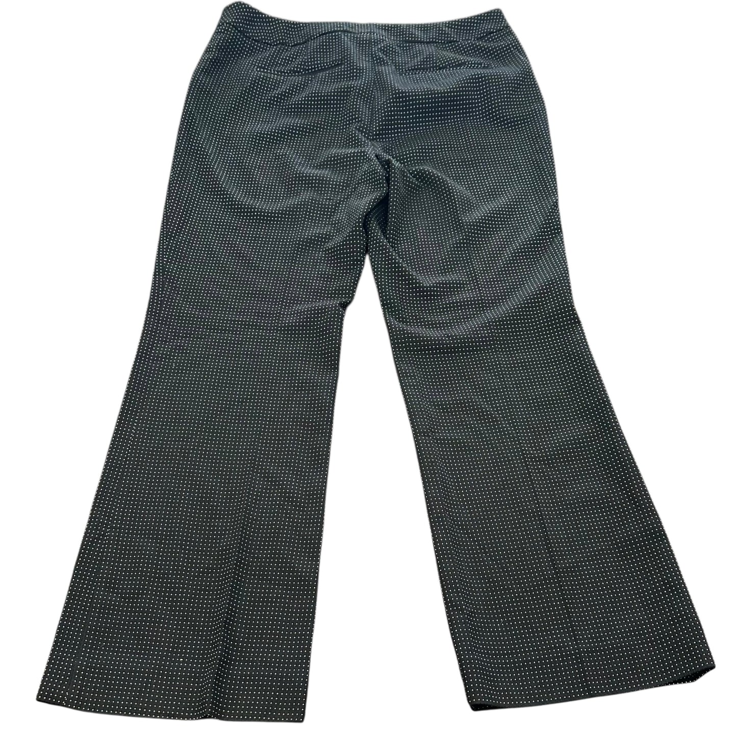 CHICOS BLACK WHITE POLKA DOT TROUSERS 54 Sz 10R