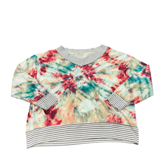 ADORA COLORFUL TIE DYE SWEATER LARGE
