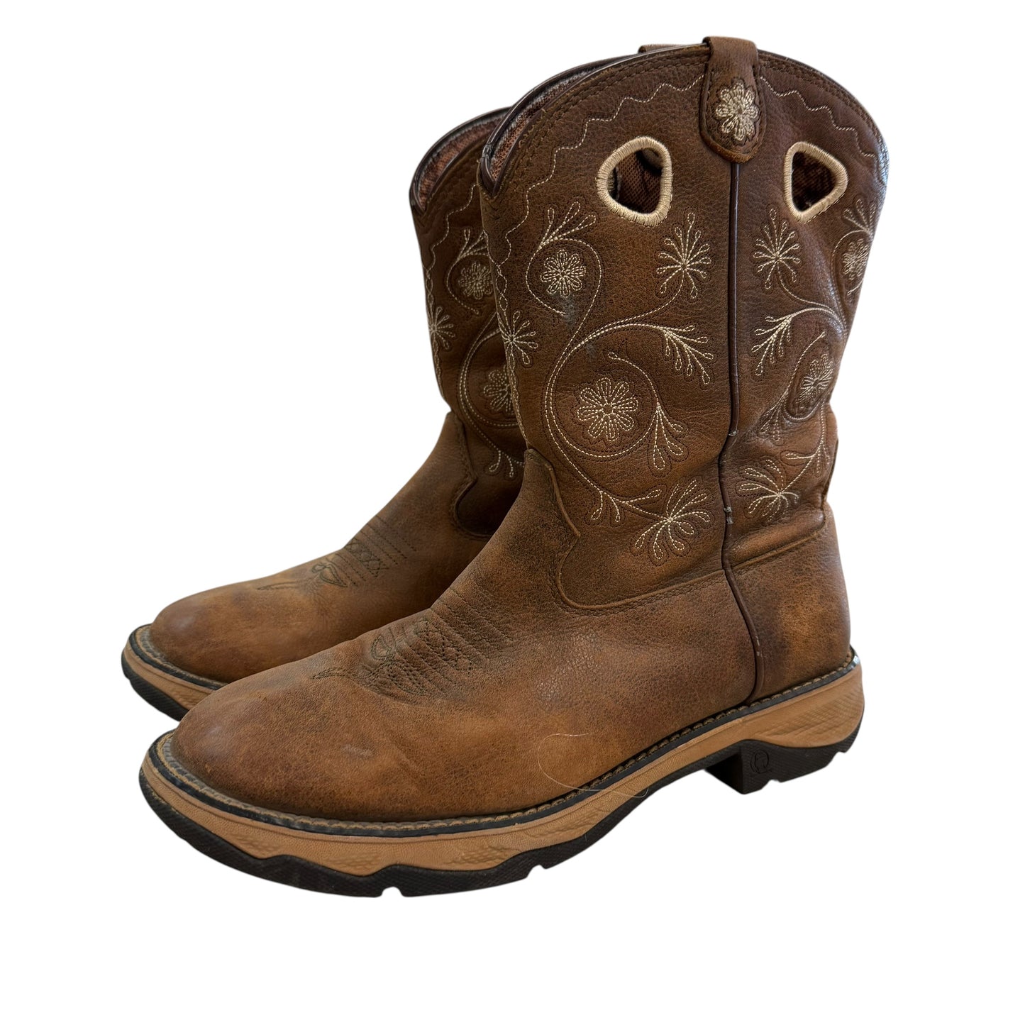 FLIRT DURANGO BROWN BOOTS 15 SZ 8