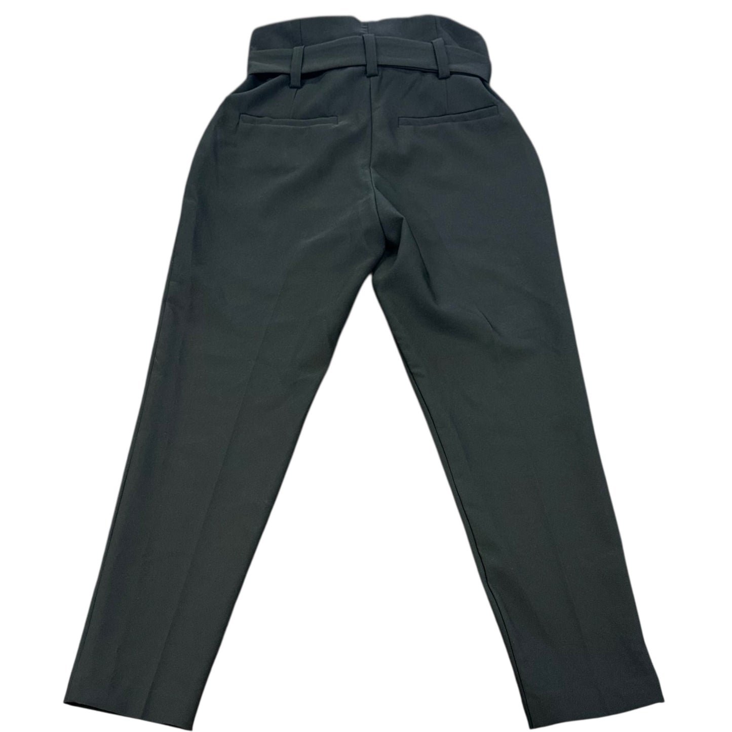 7TH AVENUE NEW YORK & CO BLACK TROUSERS W BELT 236 SZ 2