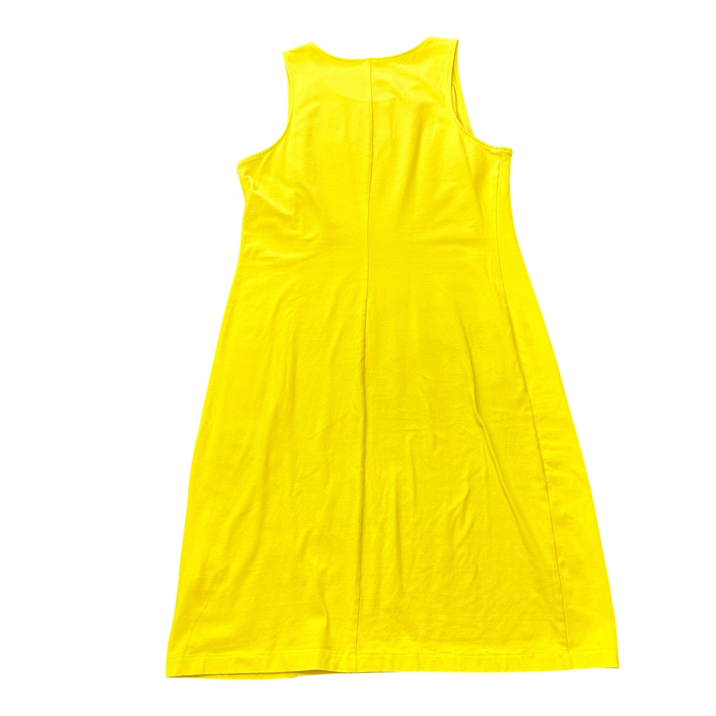 OLD NAVY NEON YELLOW TANK FITTED DRESS 198 MEDIUM
