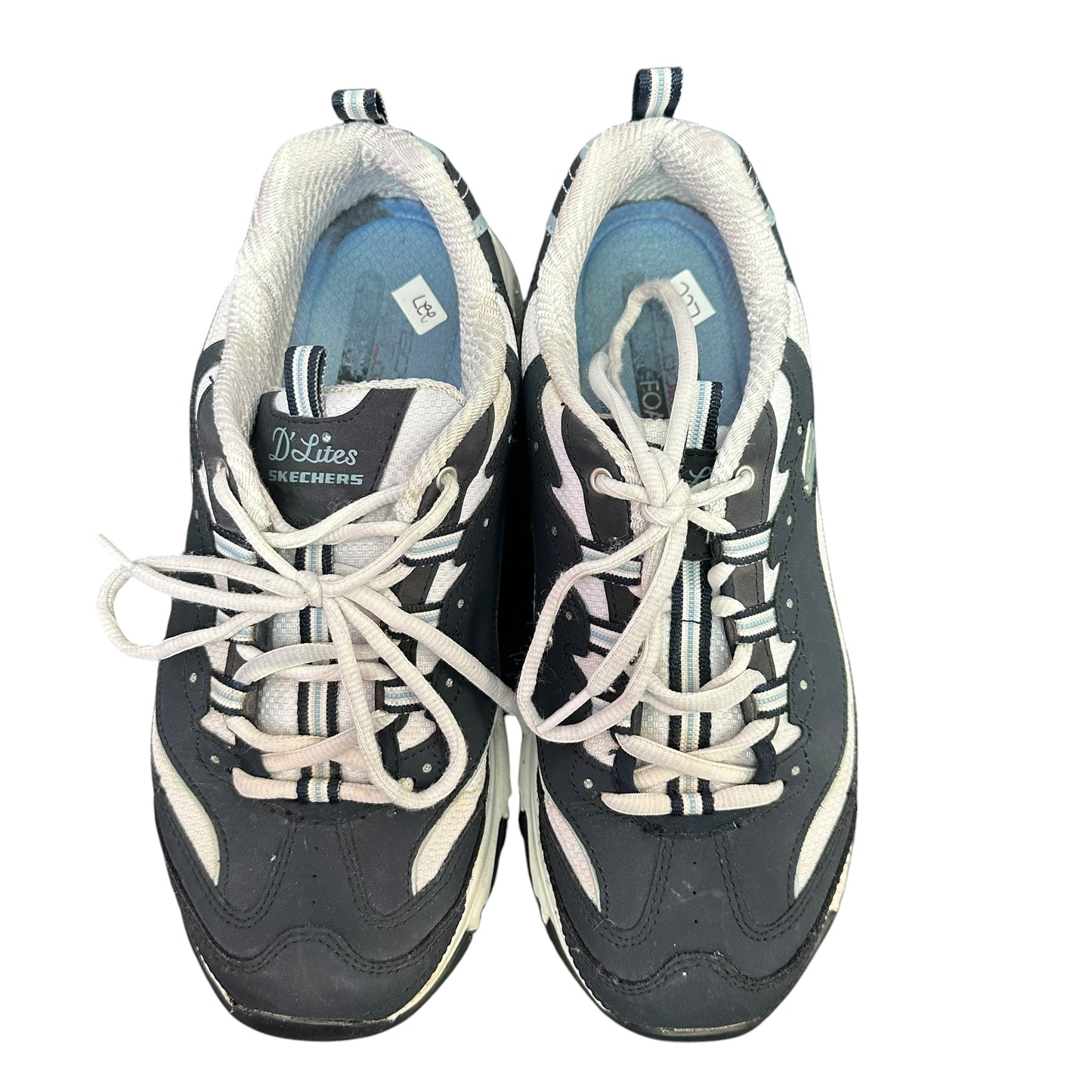 SKETCHERS NAVY SNEAKERS 227 SZ 10