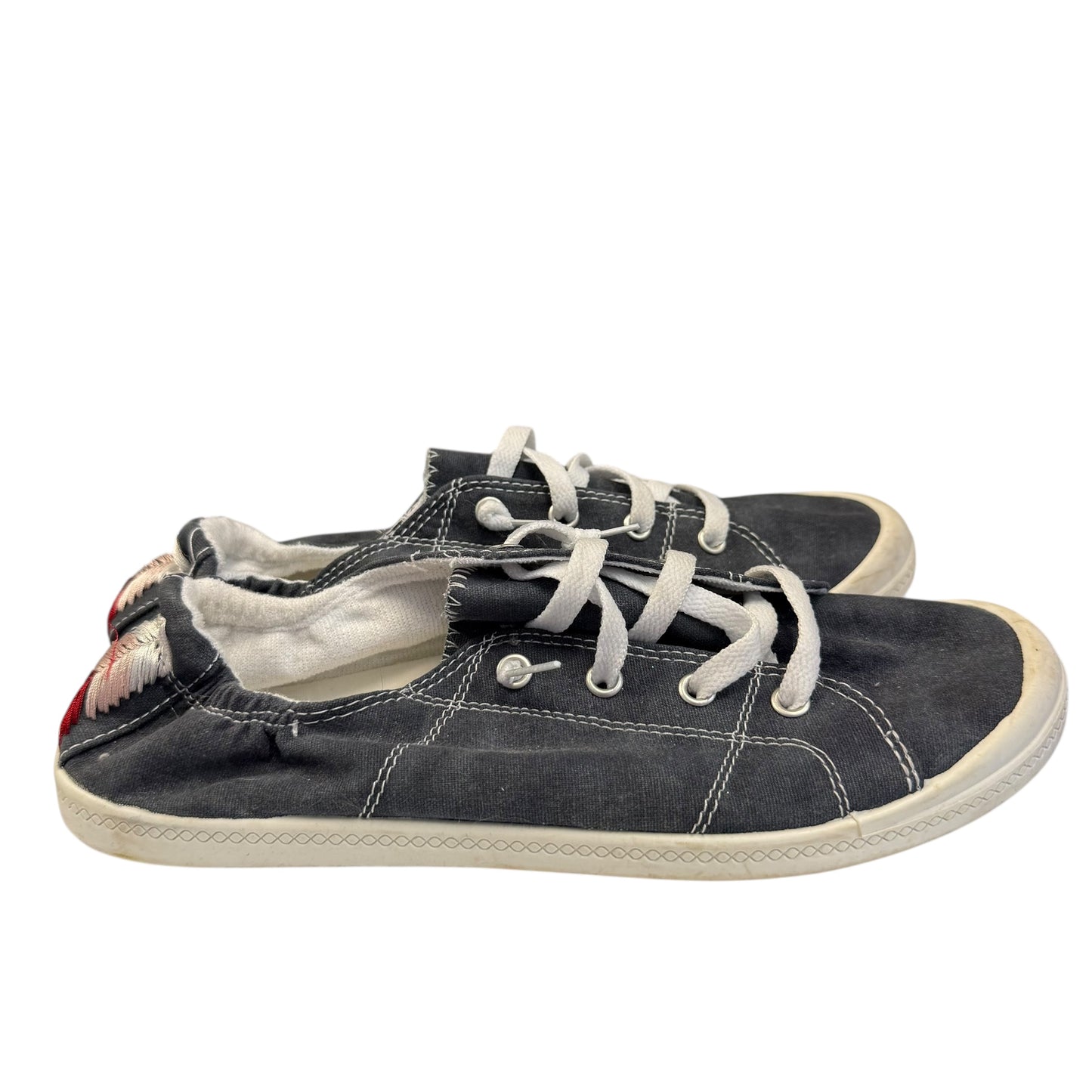 TIME & TRU BLACK SCRUNCHY BACK SNEAKERS 233 Sz 9