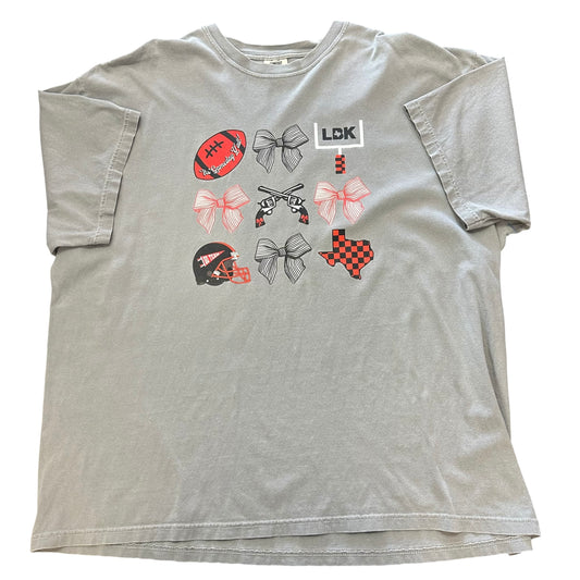 COMFORT COLORS GRAY GAME DAY T-SHIRT 247 3X