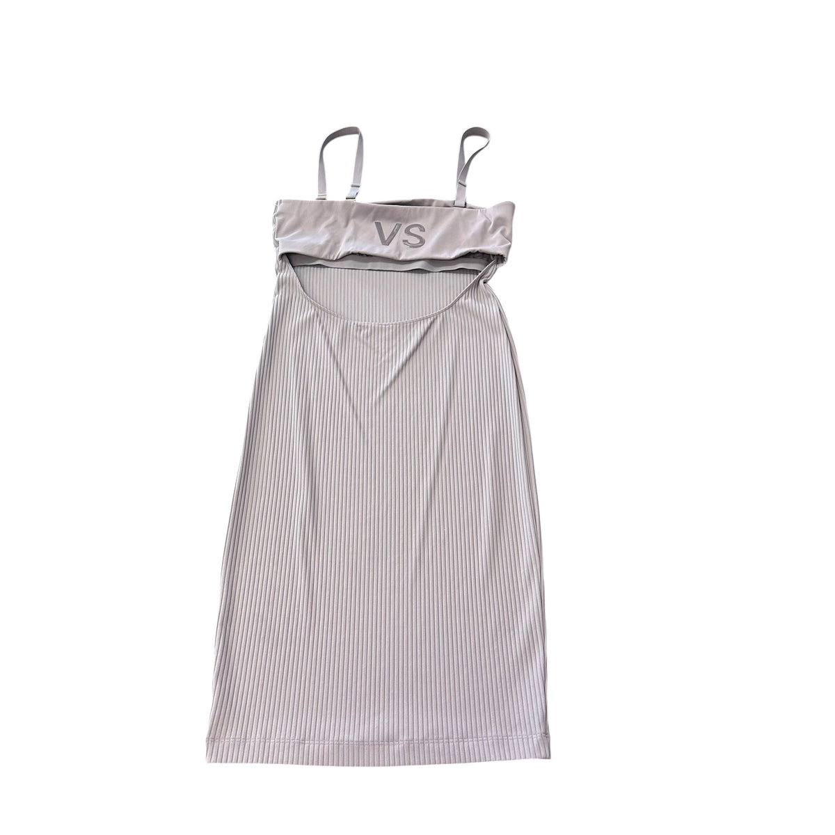 VICTORIA SECRET SPORT RIBBED LOGO BODYCON DRESS OPEN BACK 276 MEDIUM