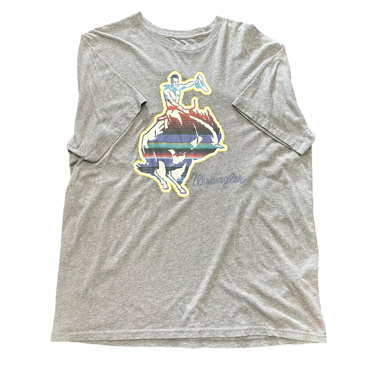 WRANGLER GRAY TSHIRT RODEO 100 XL