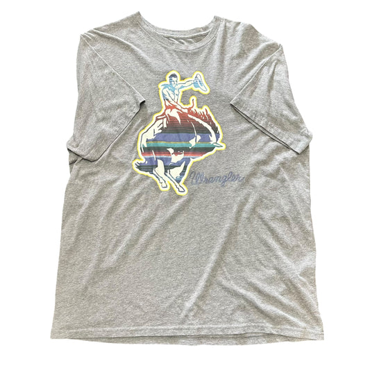 WRANGLER GRAY TSHIRT RODEO 100 XL