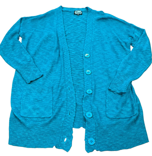 FRAMED BLUE KNIT CARDIGAN 62 L/XL