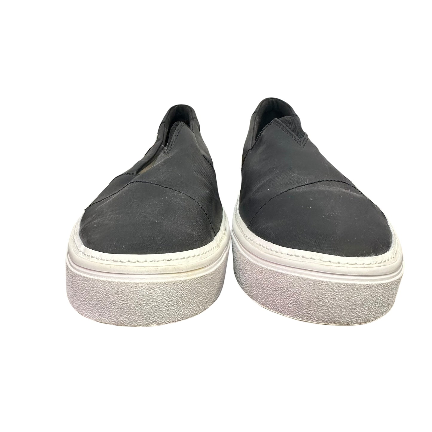 TOMS BLACK SLIP ON SNEAKERS 100 SZ 11