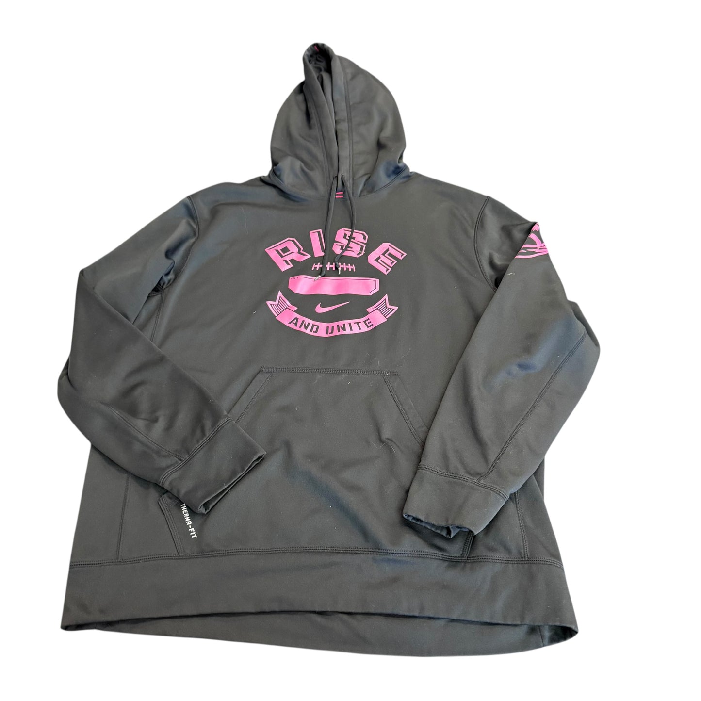 NIKE RISE AND UNITE BLACK PINK HOODIE 143 XL