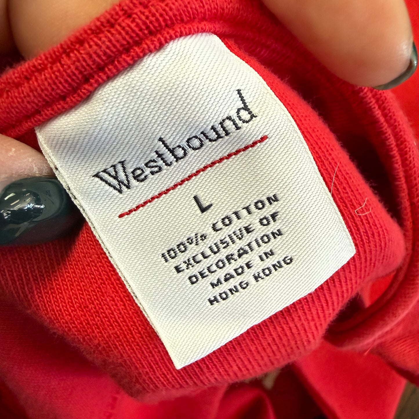 WESTBOUND RED MAXI CHRISTMAS DRESS VINTAGE 100 LARGE