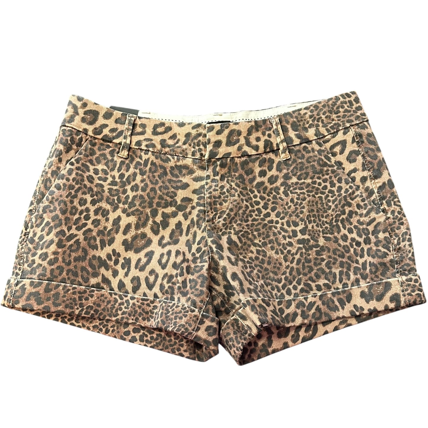 DEAR JOHN ANIMAL PRINT FLAT FRONT SHORTS NWT 100 SZ 30