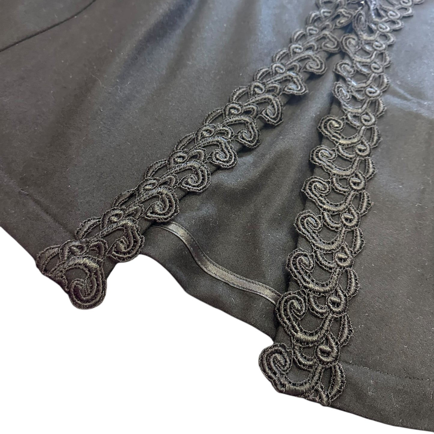 PRESTON YORK VINTAGE Y2K BLACK WOOL BLEND CAPE 100 OS